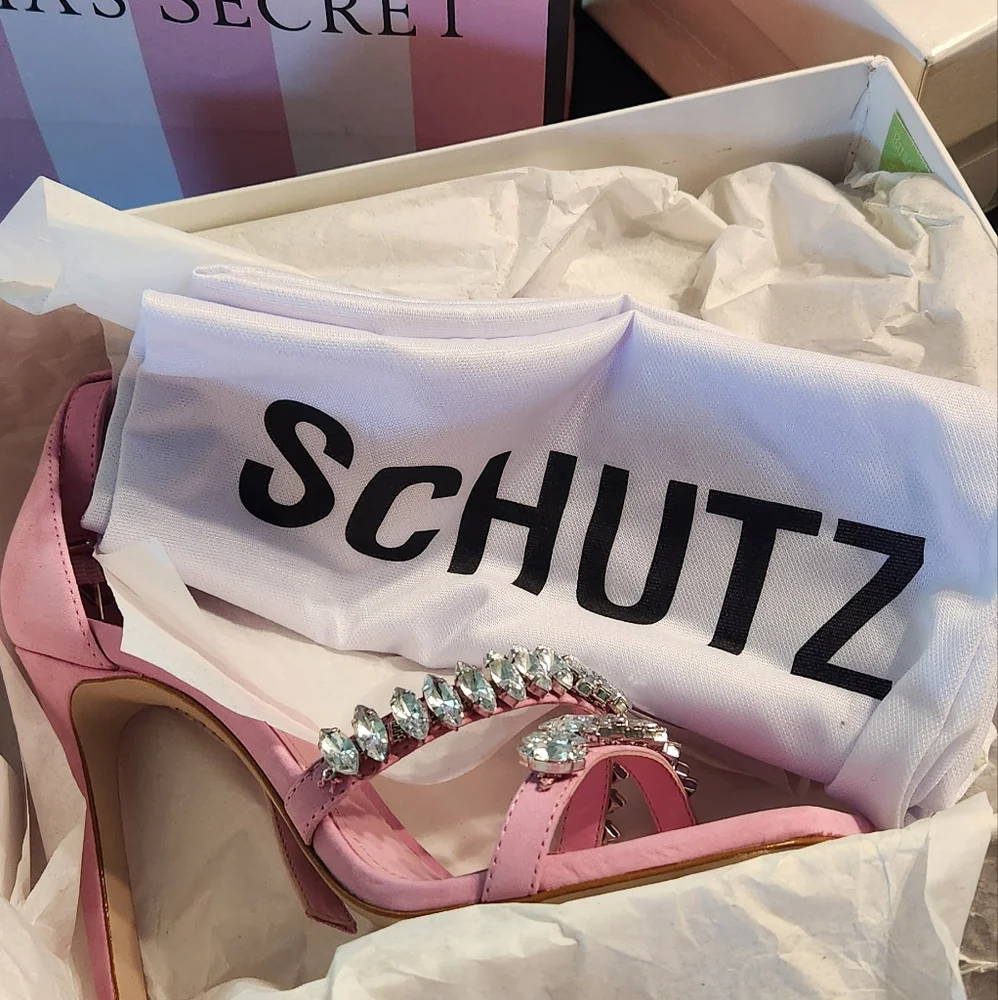 SCHUTZ Linsey Club Rose Size 7 Pink